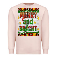 Pale Pink Merry And Bright Premium Sweatshirt - Artiststas