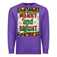 Purple Merry And Bright Premium Sweatshirt - Artiststas