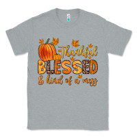 Heather Grey thankful blessed and kind of a mess Classic Tee - Zillion Design Studio