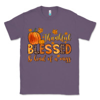 Lavender thankful blessed and kind of a mess Classic Tee - Zillion Design Studio