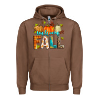 Chestnut welcome fall Zipper Hoodie - Zillion Design Studio