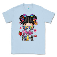 Dusty Blue hello pre k Classic Tee - texasbilliewilder