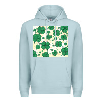 Blue Mist st patrick clover Premium Hoodie - MaliasSmallBusiness