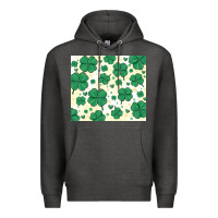 Charcoal Heather st patrick clover Premium Hoodie - MaliasSmallBusiness