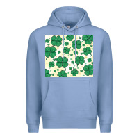 Colony Blue st patrick clover Premium Hoodie - MaliasSmallBusiness