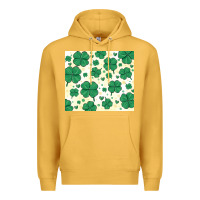Mustard st patrick clover Premium Hoodie - MaliasSmallBusiness
