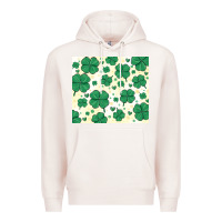 Pale Pink st patrick clover Premium Hoodie - MaliasSmallBusiness