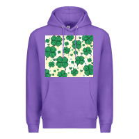 Purple st patrick clover Premium Hoodie - MaliasSmallBusiness