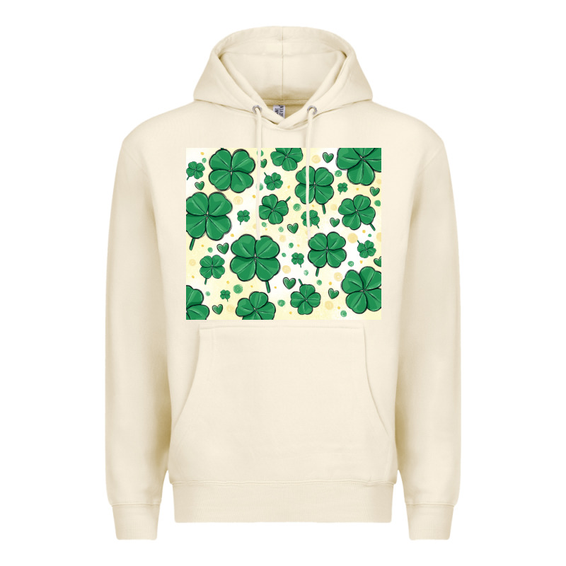St Patrick Clover Premium Hoodie by MaliasSmallBusiness | Teevron