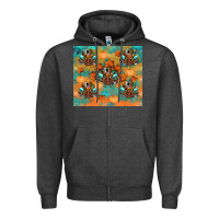 Charcoal Heather thanksgiving turkey fall Zipper Hoodie - RanaPortraitStore
