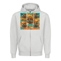 Dove Grey thanksgiving turkey fall Zipper Hoodie - RanaPortraitStore