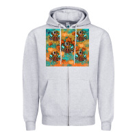Heather Grey thanksgiving turkey fall Zipper Hoodie - RanaPortraitStore