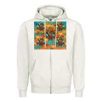 Oatmeal Heather thanksgiving turkey fall Zipper Hoodie - RanaPortraitStore