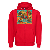 Red thanksgiving turkey fall Zipper Hoodie - RanaPortraitStore