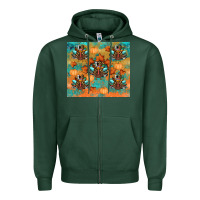 Sports Green thanksgiving turkey fall Zipper Hoodie - RanaPortraitStore