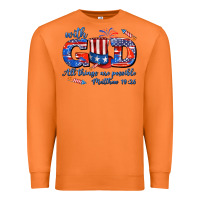 Carrot with god all things are possible usa Premium Sweatshirt - AdoDesignShop