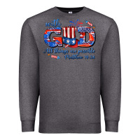 Charcoal Heather with god all things are possible usa Premium Sweatshirt - AdoDesignShop