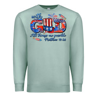 Seafoam with god all things are possible usa Premium Sweatshirt - AdoDesignShop