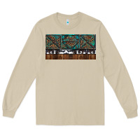 Mushroom Rusty Sunflowers with Cowhide and Turquoise Long Sleeve Tee - RanaPortraitStore