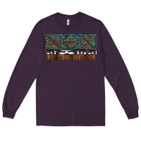 Plum Rusty Sunflowers with Cowhide and Turquoise Long Sleeve Tee - RanaPortraitStore