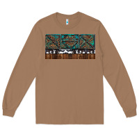 Toasted Coconut Rusty Sunflowers with Cowhide and Turquoise Long Sleeve Tee - RanaPortraitStore