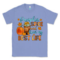 Colony Blue pumpkin spice and livin  my best life Classic Tee - Zillion Design Studio