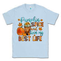 Dusty Blue pumpkin spice and livin  my best life Classic Tee - Zillion Design Studio