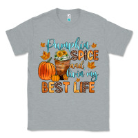 Heather Grey pumpkin spice and livin  my best life Classic Tee - Zillion Design Studio