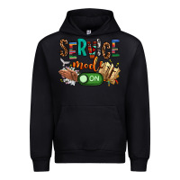 Black service mode on woman version Urban Hoodie - NancyCooperArtShop