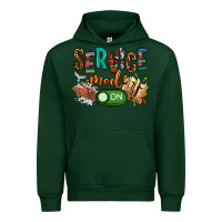 Forest Green service mode on woman version Urban Hoodie - NancyCooperArtShop
