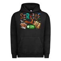 Pigment Black service mode on woman version Urban Hoodie - NancyCooperArtShop