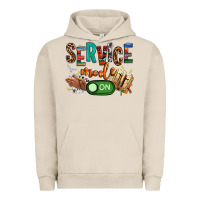 Pigment French Oak service mode on woman version Urban Hoodie - NancyCooperArtShop