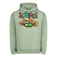 Service Mode On Woman Version Urban Hoodie | Teevron