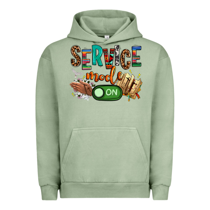 Service Mode On Woman Version Urban Hoodie by NancyCooperArtShop | Teevron