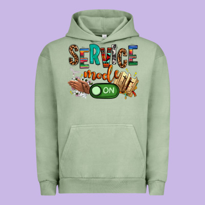 Service Mode On Woman Version Urban Hoodie Designed By Nancycooperartshop