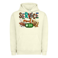 Pigment Pistachio service mode on woman version Urban Hoodie - NancyCooperArtShop