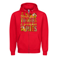 Red thick thighs and pumpkin pies Zipper Hoodie - Zillion Design Studio