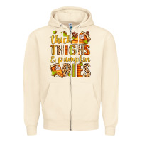 Sandshell thick thighs and pumpkin pies Zipper Hoodie - Zillion Design Studio