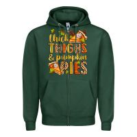 Sports Green thick thighs and pumpkin pies Zipper Hoodie - Zillion Design Studio