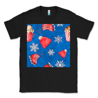 Black winter  snowflakes hot cocoa ice skating shoes Classic Tee - FaDigitalArtStudio