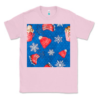 Bubblegum Pink winter  snowflakes hot cocoa ice skating shoes Classic Tee - FaDigitalArtStudio