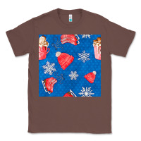 Chestnut winter  snowflakes hot cocoa ice skating shoes Classic Tee - FaDigitalArtStudio