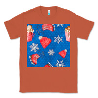 Copper winter  snowflakes hot cocoa ice skating shoes Classic Tee - FaDigitalArtStudio