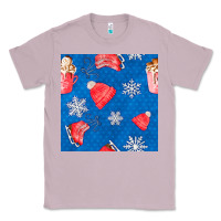 Winter  Snowflakes Hot Cocoa Ice Skating Shoes Classic Tee | Teevron
