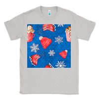 Moon Dust winter  snowflakes hot cocoa ice skating shoes Classic Tee - FaDigitalArtStudio