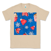 Mushroom winter  snowflakes hot cocoa ice skating shoes Classic Tee - FaDigitalArtStudio
