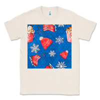 Natural winter  snowflakes hot cocoa ice skating shoes Classic Tee - FaDigitalArtStudio