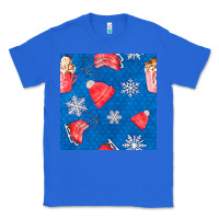 True Royal winter  snowflakes hot cocoa ice skating shoes Classic Tee - FaDigitalArtStudio
