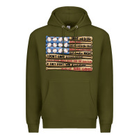Army Green baseball ballgame Premium Hoodie - MaliasSmallBusiness
