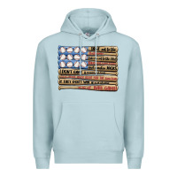Blue Mist baseball ballgame Premium Hoodie - MaliasSmallBusiness